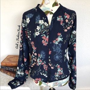 🆕 Maurices-Floral Lightweight Bomber Jacket